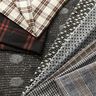 Tessuto per cappotto a quadretti – grigio chiaro/nero,  thumbnail number 6