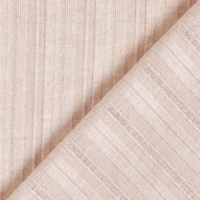 Maglia a coste in tinta unita – rosé,  image number 5