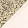 Schizzi di fiori in velluto elasticizzato – sabbia/nero,  thumbnail number 4