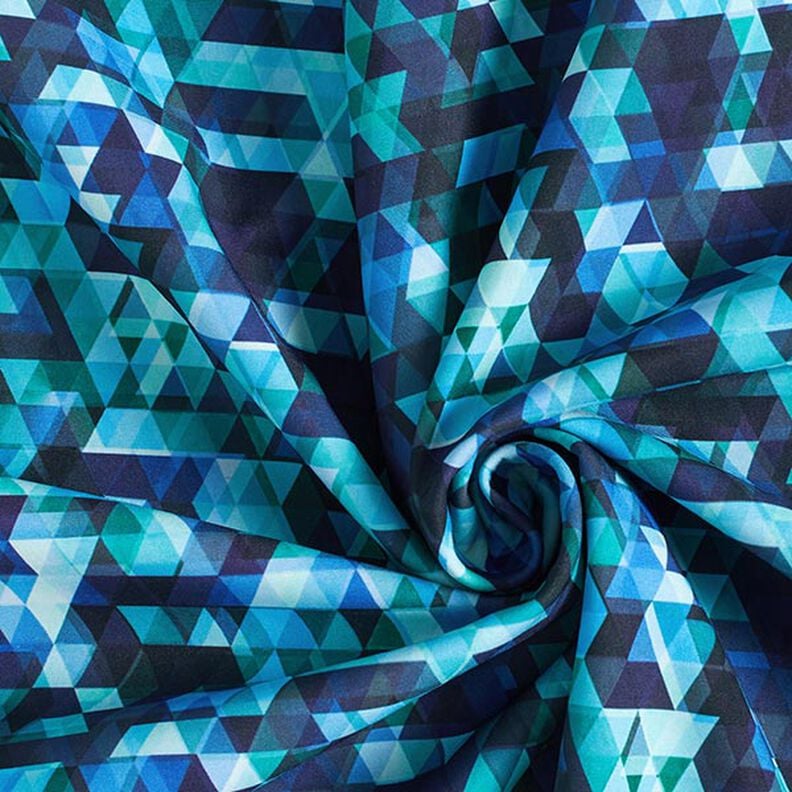 softshell Triangoli colorati stampa digitale – blu notte/turchese,  image number 4