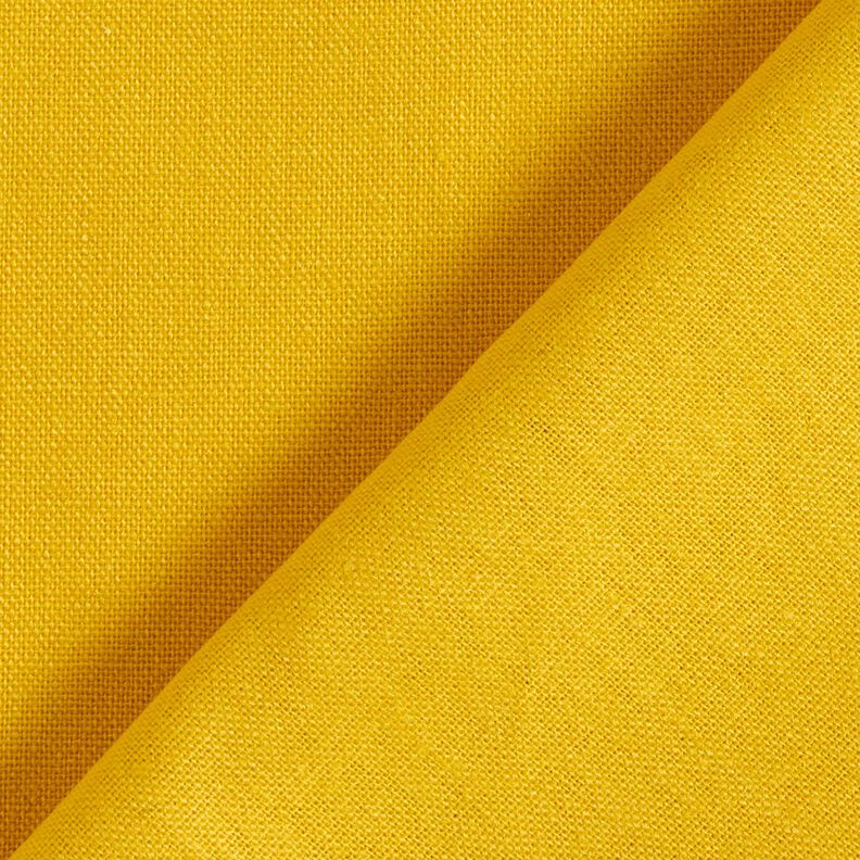 Tessuto in puro lino pesante tinta unita – giallo sole,  image number 3