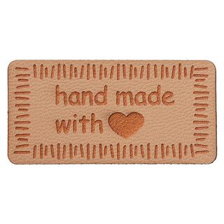 applicazione handmade with love [ 40 mm ] – beige, 