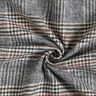 Tessuto per cappotto misto cotone Principe di Galles – bianco/blu notte,  thumbnail number 4