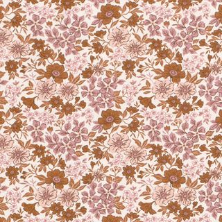 jersey di cotone Fiori – bianco lana, 