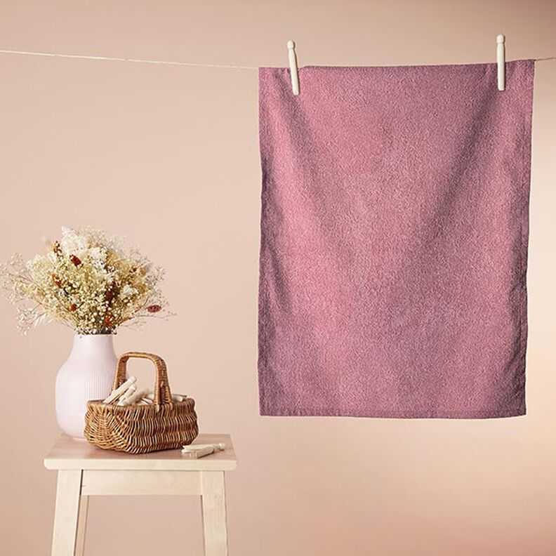 tessuto in spugna – rosa anticato,  image number 7