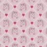 tessuto in cotone cretonne Cavalli e cuori, rosa – rosa,  thumbnail number 1