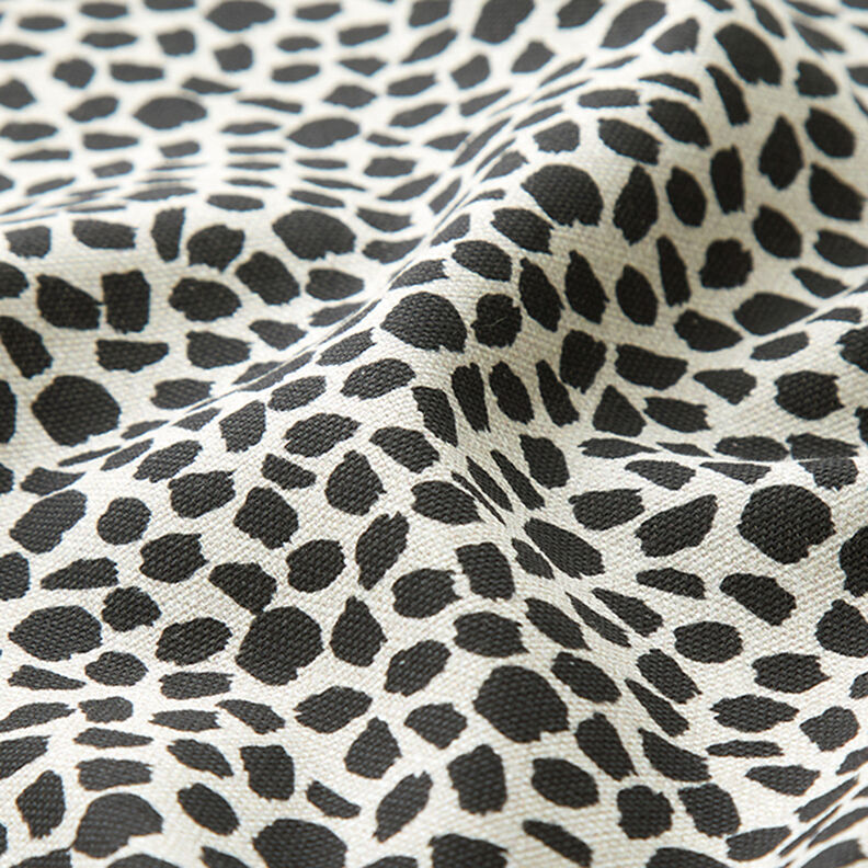 tessuto arredo mezzo panama Stampa leopardata – nero/naturale,  image number 2