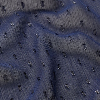 Chiffon a pois lucidi – blu marino, 