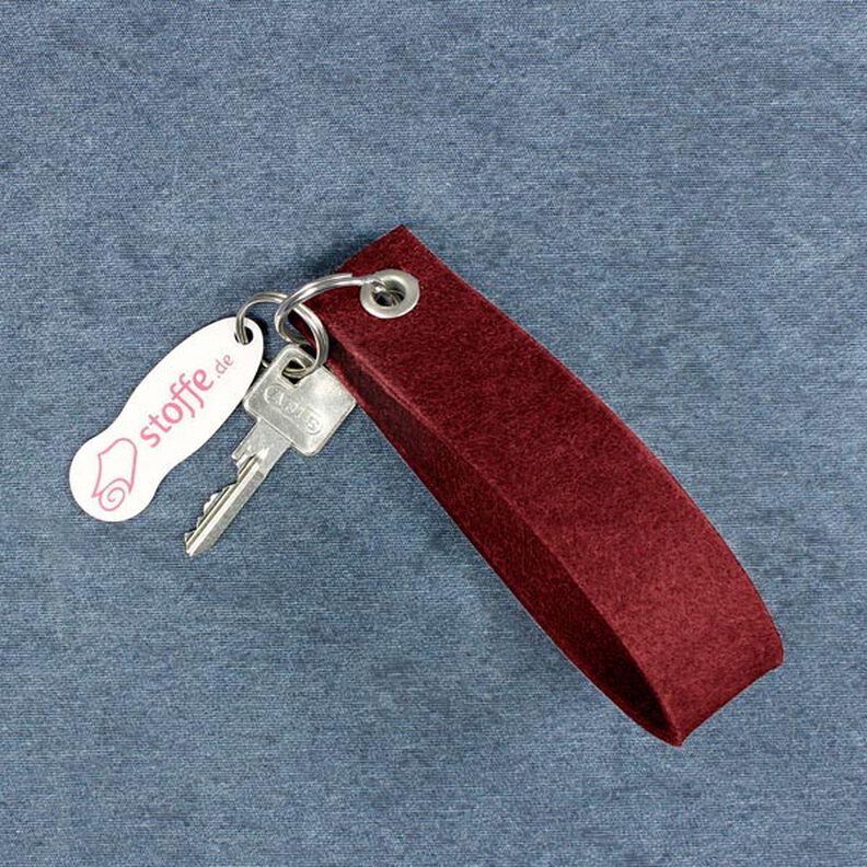 Feltro 180 cm / 1,5 mm di spessore – rosso Bordeaux,  image number 4
