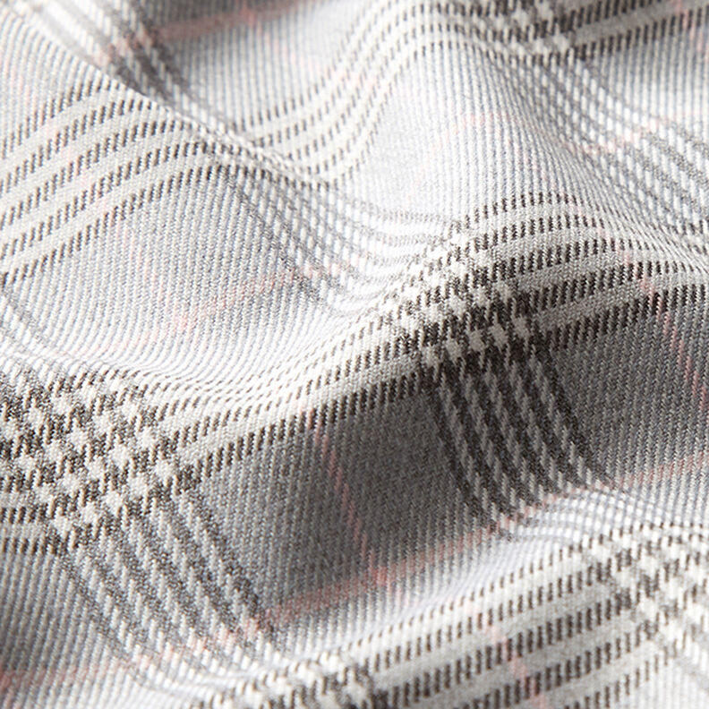 tessuto stretch per pantaloni Quadri scozzesi – grigio chiaro/grigio scuro,  image number 2