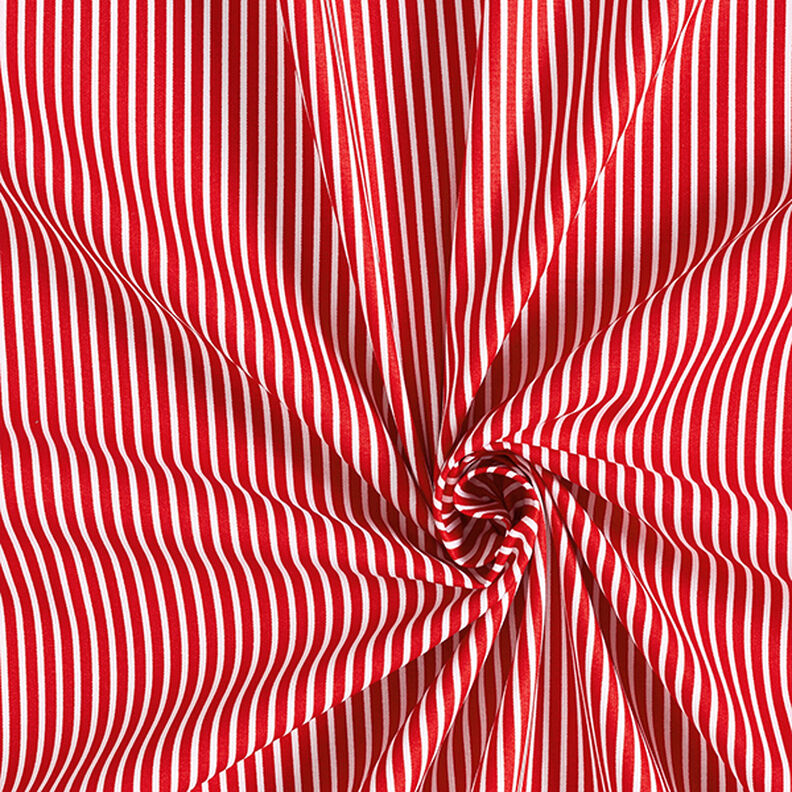 popeline di cotone strisce – rosso/bianco,  image number 3