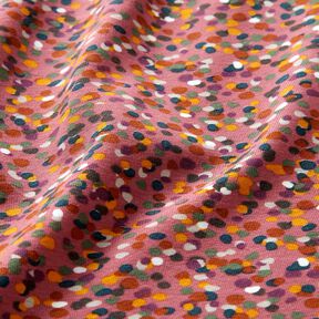 jersey di cotone Coriandoli colorati – malva/pino, 