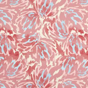 Petali astratti in raso crepe – rosa anticato/crema, 