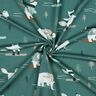 French terry, felpa estiva animali e sport invernali stampa digitale | Poppy Fabrics – petrolio,  thumbnail number 3