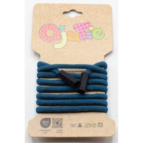 Cordoncino in cotone incl. capocorda [1,15 m | Ø 5mm] – petrolio chiaro, 