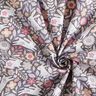 popeline di cotone Coniglietti sul prato fiorito – grigio scuro,  thumbnail number 3