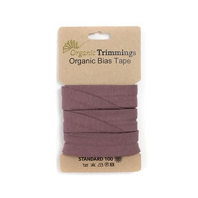 Nastro in sbieco jersey di cotone bio [3 m | 20 mm] – melanzana, 