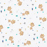 popeline di cotone Cervo con coroncina – avorio,  thumbnail number 1