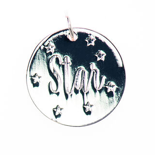 ciondolo Star [16 mm x 17 mm] | Rico Design – argent metallica, 
