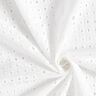 Tessuto di cotone traforato, ricamato con decorazioni – bianco,  thumbnail number 3