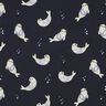 GOTS jersey di cotone Foche stampa digitale | Poppy Fabrics – blu notte/anemone,  thumbnail number 1