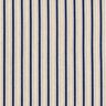 tessuto arredo mezzo panama Righe strette navy – naturale/blu marino,  thumbnail number 1