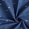 Tessuto denim elasticizzato leggero con gabbiani – colore blu jeans,  thumbnail number 4