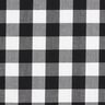 tessuto per camicie Grandi quadretti stile country – bianco/nero,  thumbnail number 1