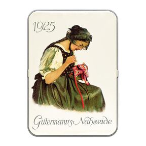 box nostalgia 1925 con set di filo da cucito Cucitutto [ 100m | 8 pezzo/i | 13 x 9 x 2 cm ] |, 