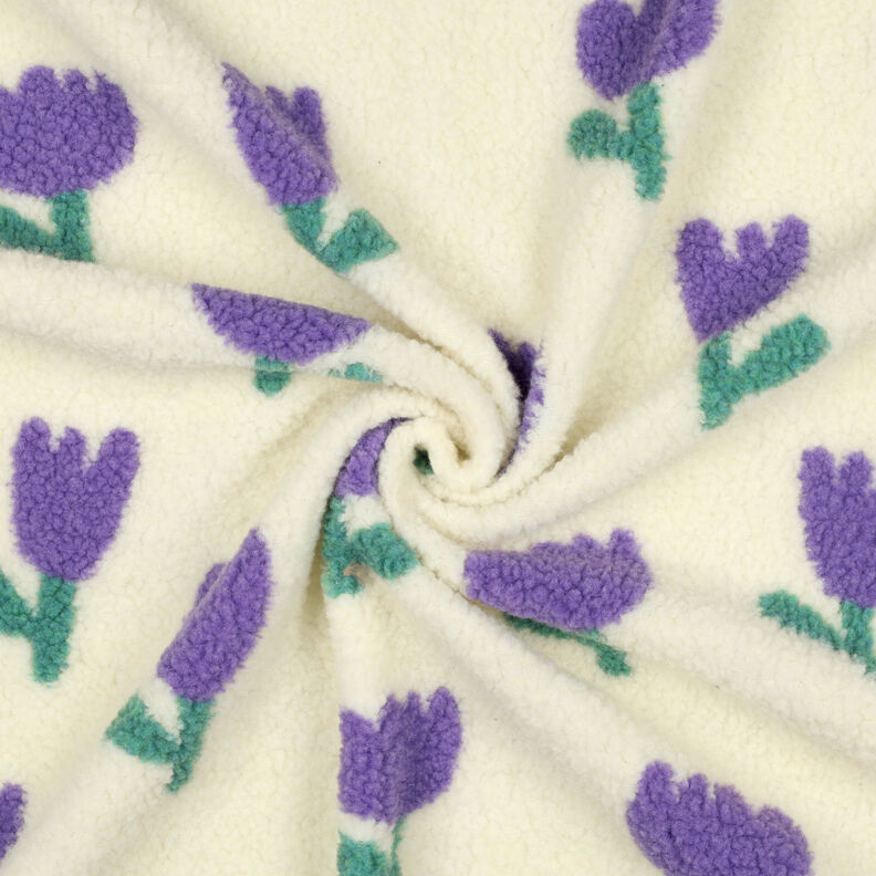 tessuto peluche Tulipani | Poppy Fabrics – avorio, image number 3