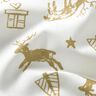 tessuto in cotone cretonne Renne e stelle – avorio/oro,  thumbnail number 2