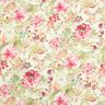tessuto arredo tessuti canvas Boccioli ad acquerelli – beige chiaro/lampone,  thumbnail number 1