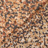 Chiffon increspato macchiato e pois dorati – marrone/oro effetto metallizzato,  thumbnail number 5
