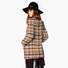 Tessuto per cappotto double face, motivo a quadri – beige/marrone,  thumbnail number 7