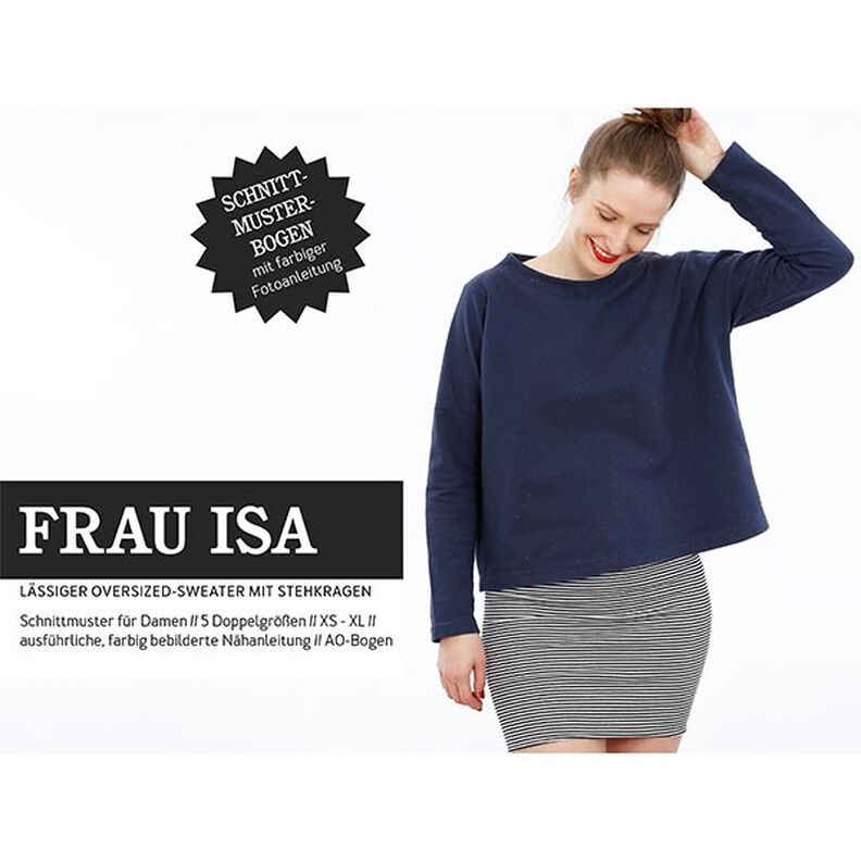 FRAU ISA - maglione con colletto rialzato, Studio Schnittreif | XS - XL,  image number 1