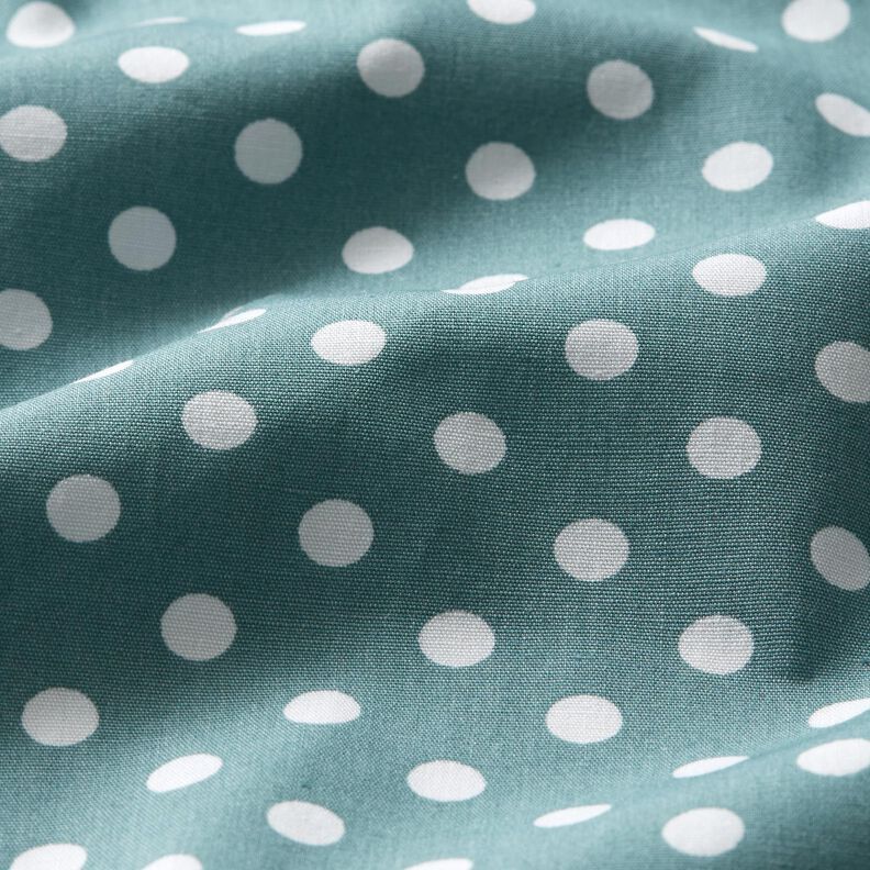 popeline di cotone Pois Polka – grigio perla/bianco,  image number 2