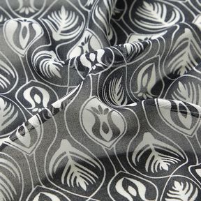Ornamenti in chiffon – bianco/nero, 