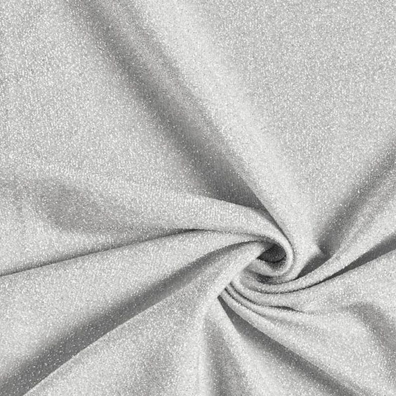 tessuto jersey fili glitter glamour – argent metallica,  image number 1
