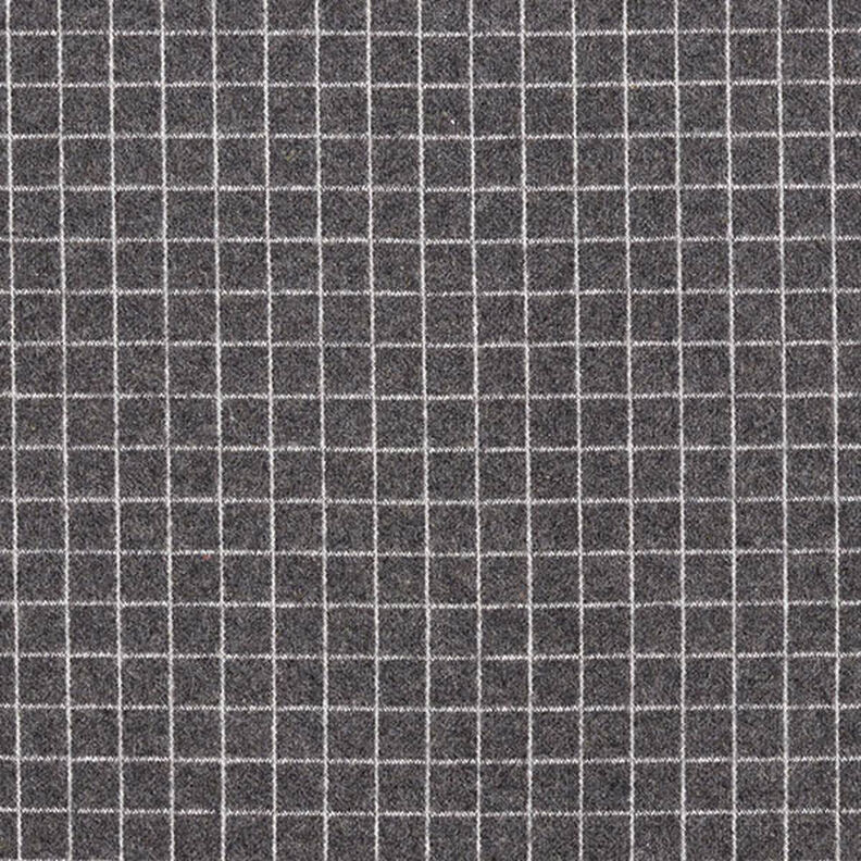 maglia jacquard garzata, quadri – grigio scuro,  image number 1