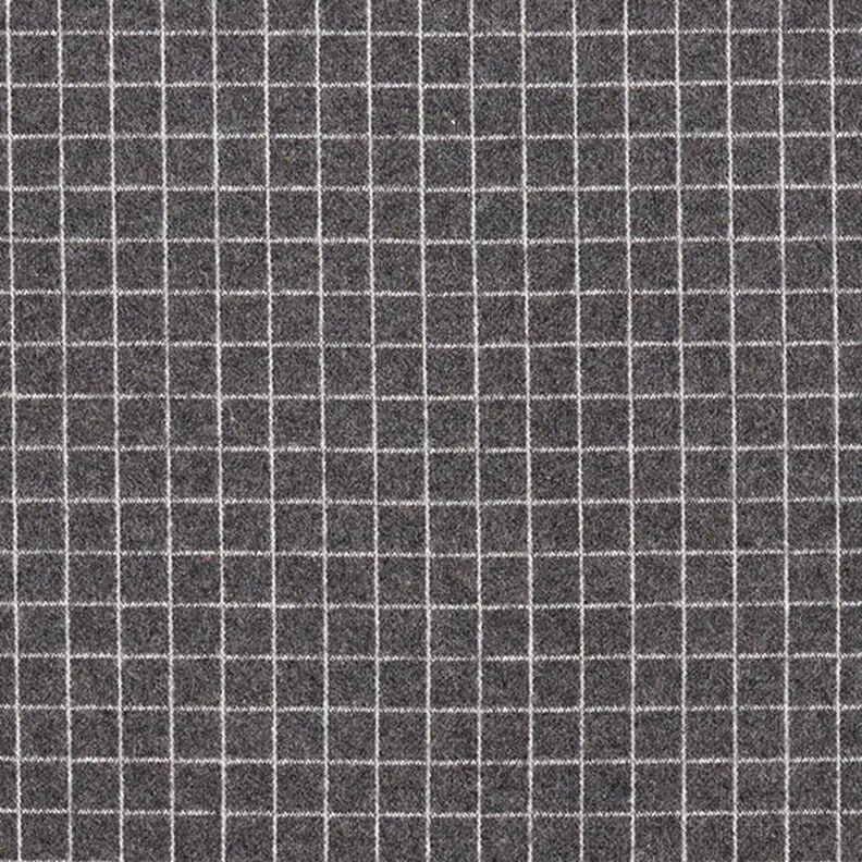 maglia jacquard garzata, quadri – grigio scuro, image number 1