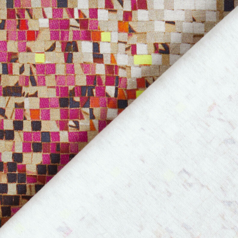 GOTS Jersey di cotone Mosaico sparso | TCC x LOOKS by Wolfgang Joop – rosso/beige scuro,  image number 6