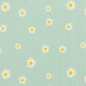 Jersey a nido d’ape margherite – menta chiaro, 