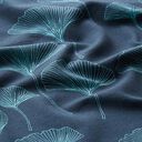 jersey di cotone foglie di ginkgo – blu marino, 