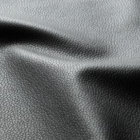 tessuto da tappezzeria similpelle Goffratura leggera – nero, 