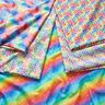 popeline di cotone Polvere di stelle arcobaleno stampa digitale – blu reale/mix di colori,  thumbnail number 5