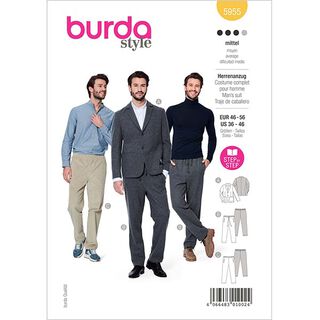 abito da uomo | Burda 5955 | 46-56, 