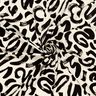 jersey di viscosa Pennellate astratte – crema/nero,  thumbnail number 3