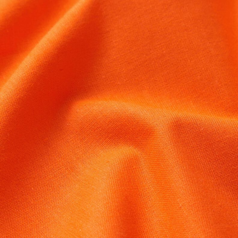 tessuto in cotone popeline tinta unita – arancio neon,  image number 2