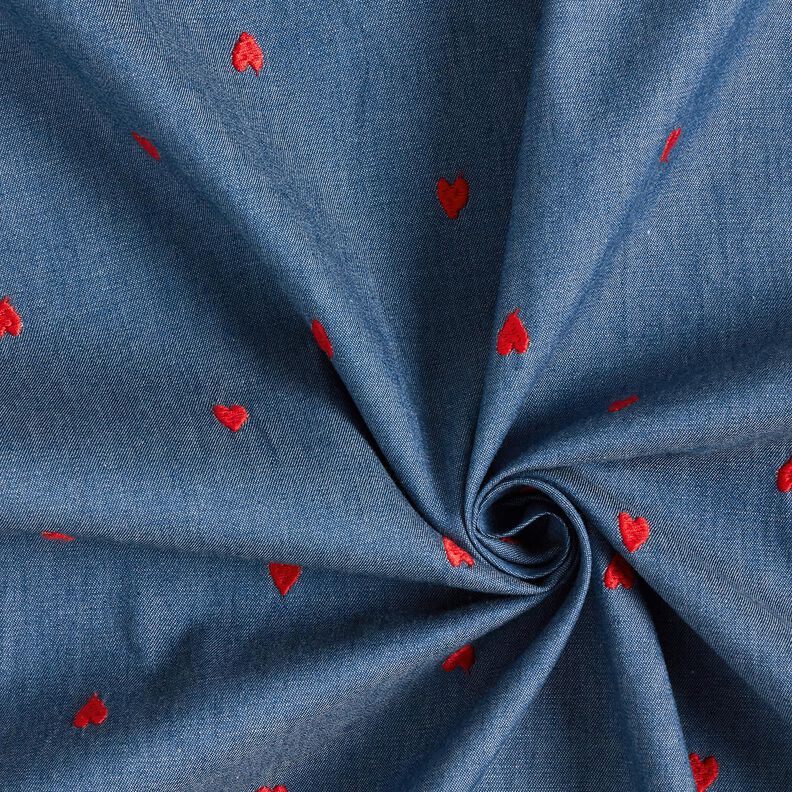 chambray  – colore blu jeans/rosso fuoco,  image number 3