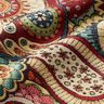 tessuto arredo gobelin Paisley astratto – beige chiaro/rosso carminio,  thumbnail number 2